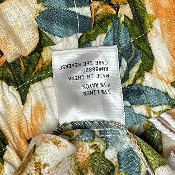 Panama Jack Wide-Leg Trousers, NWT, Size XS, Linen Blend, Tropical Resort Cruise - Picture 5 of 10